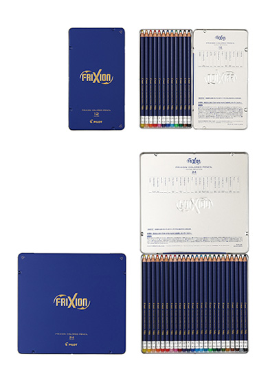 こすると消える 色鉛筆 フリクションカラードペンシル パイロット