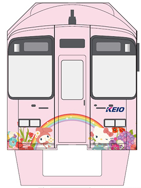 サンリオラッピング車両