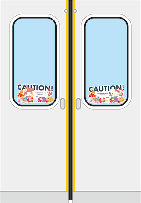 サンリオラッピング車両