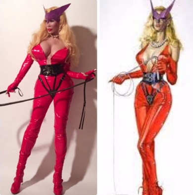 叶姉妹 叶恭子 コスプレ マリーアントワネット シスタージル ワンダーウーマン