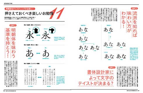 月刊MdN 2018年11月号 明朝体 味わう ソムリエ
