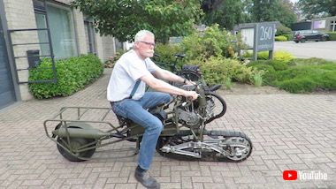 履帯 バイク 魔改造 フランス モト・シェニール