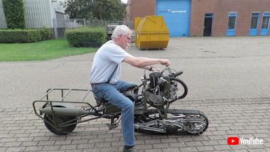 履帯 バイク 魔改造 フランス モト・シェニール