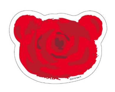 バラの花形付箋（イメージ）