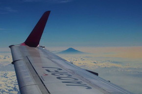 SL ジェット機 富士山