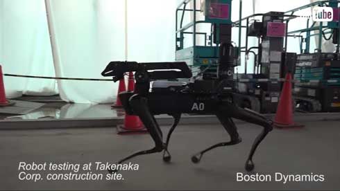 キモい ロボット 犬 東京 建設現場 テスト ボストン・ダイナミクス Spot