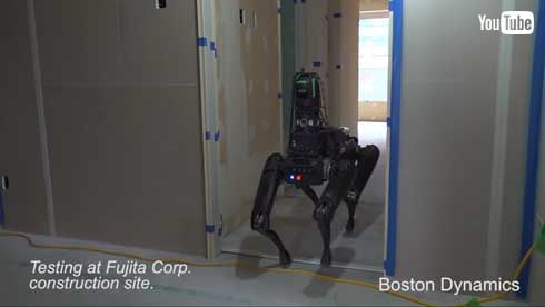 キモい ロボット 犬 東京 建設現場 テスト ボストン・ダイナミクス Spot