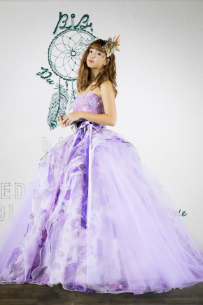 藤田ニコル にこるん ウエディングドレス b.b. duo ビービー デュオ BOHO ウエスト