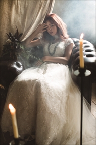 藤田ニコル にこるん ウエディングドレス b.b. duo ビービー デュオ BOHO ウエスト