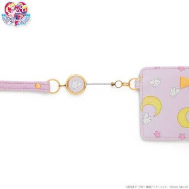  『うさぎのお布団柄リール付きパスケース』ストラップ部分