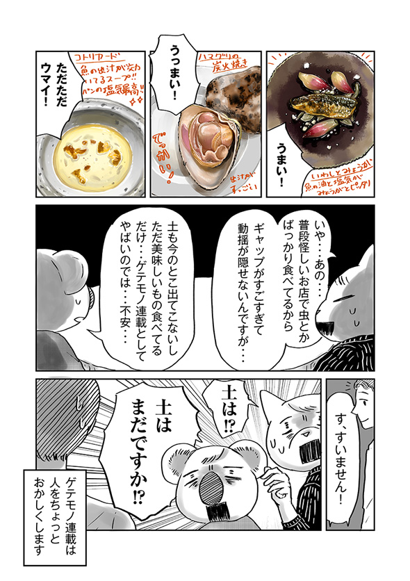 チョーヒカル ゲテモノデート ゲテモノ 土 ヌキテパ