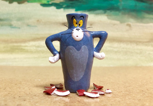 トムとジェリー トム 造形 紙粘土 作る