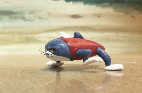 トムとジェリー トム 造形 紙粘土 作る