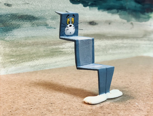 トムとジェリー トム 造形 紙粘土 作る