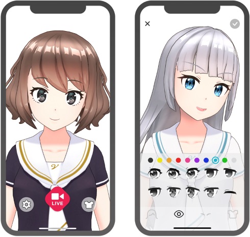 グリー Wright Flyer Live Entertainment REALITY Avatar Vtuber カスタムキャスト