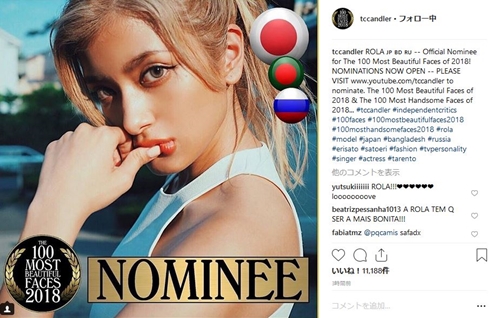 ローラ 石原さとみ 篠崎愛 世界で最も美しい顔100人 ノミネート ランクイン