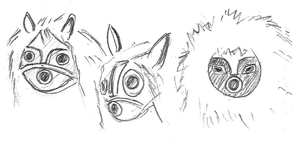 もののけ姫　面　仮面　土面　レビュー　考察　山犬　サン　土面　縄文