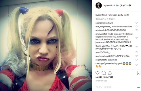 hyde 女装 ハロウィーン ハロウィン チェシャ猫 アリス マッドハッター