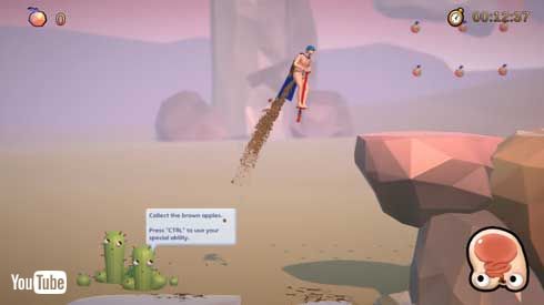 裸マント 男 ホッピング ゲーム Steam 配信 Human Rocket Person