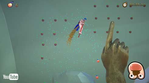 裸マント 男 ホッピング ゲーム Steam 配信 Human Rocket Person