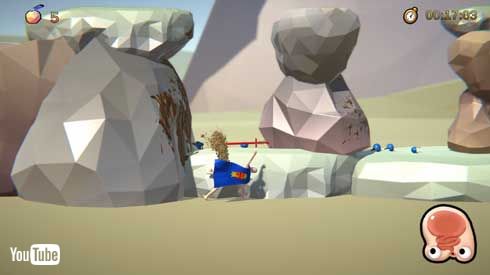 裸マント 男 ホッピング ゲーム Steam 配信 Human Rocket Person