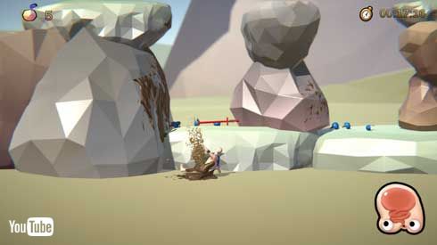 裸マント 男 ホッピング ゲーム Steam 配信 Human Rocket Person