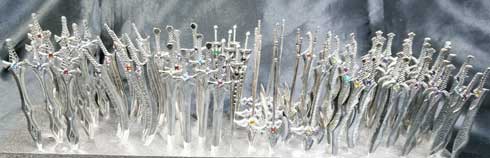 弁当箱のアレ DX 唐揚げ 刺さってる 爪楊枝 剣 銀 ジュエリー