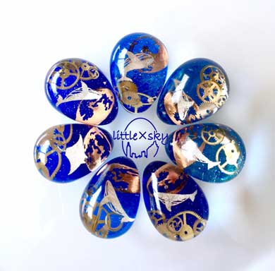 レジン 卵 タマゴ 空 雲 作品 ハンドメイド