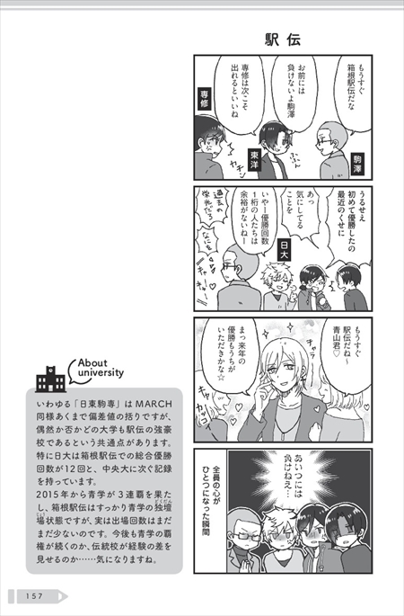 大学 擬人化 マンガ