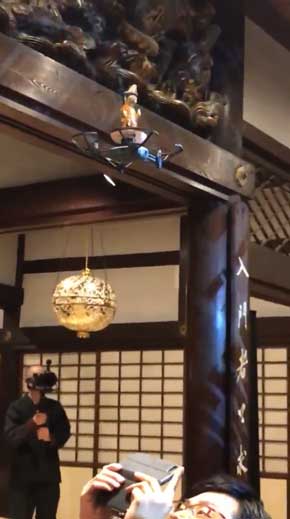 テクノ法要 ドローン仏様 ナムい 龍岸寺 朝倉行宣