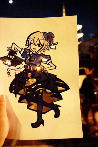 切り絵 風景 作品 アイドルマスター 古鉄 背景 紅葉 季節