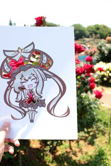 切り絵 風景 作品 アイドルマスター 古鉄 背景 紅葉 季節