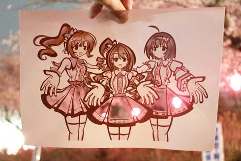 切り絵 風景 作品 アイドルマスター 古鉄 背景 紅葉 季節