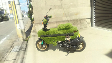 モトコンポ 芝 バイク カスタム