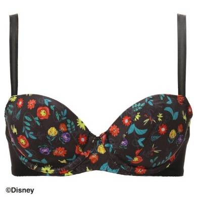 ブラジャー（ブラック／総柄）