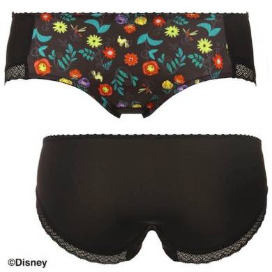 サニタリー（ブラック／総柄）背面図