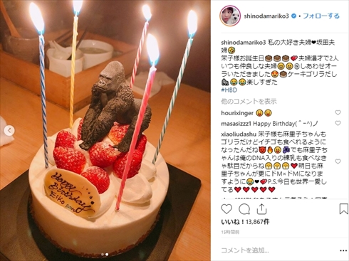 小池栄子 坂田亘 篠田麻里子 夫婦 誕生日 年齢 現在 ゴリラ