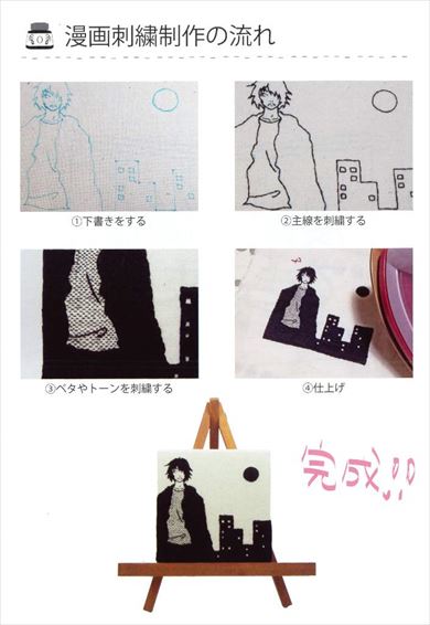 同人誌 シャッツキステ 刺繍 手芸 クロスステッチ 漫画 漫画刺繍ができるまで