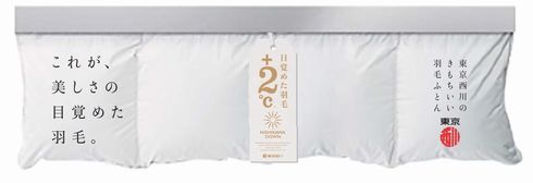 布団　中吊り　羽毛　東京メトロ　東京西川　西川産業