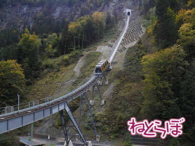 世界一急勾配 ケーブルカー シュトースバーン スイス