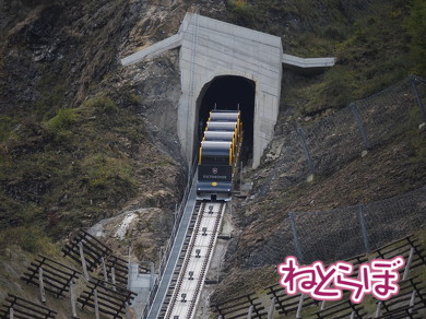 世界一急勾配 ケーブルカー シュトースバーン スイス