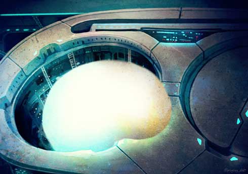 雪見だいふく 地下基地 フォトショ 加工 絵 宇宙