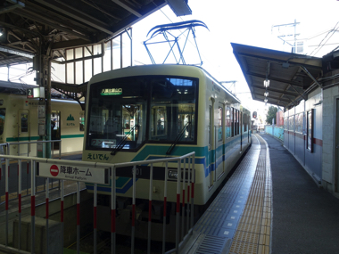 叡山電車 ひえい 撮り鉄 ハイビーム