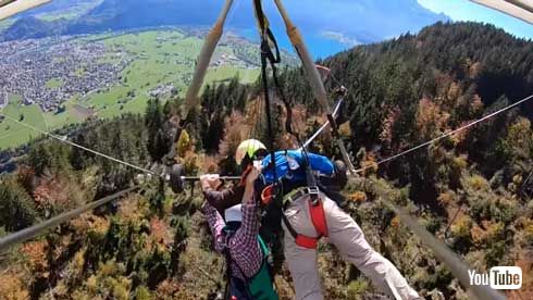 ハンググライダー ハーネス 固定 危機一髪 YouTube