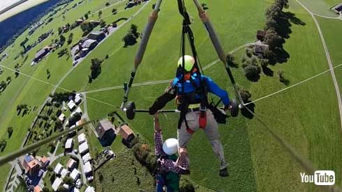ハンググライダー ハーネス 固定 危機一髪 YouTube