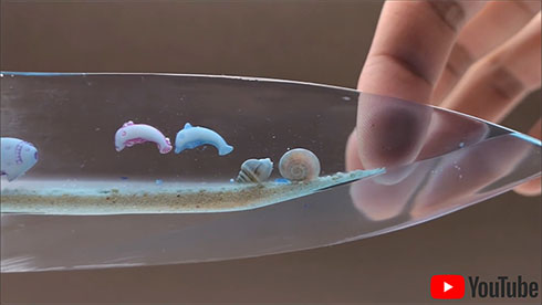 完成した包丁の刃先部分