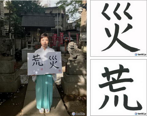 2018年の天気を表す漢字