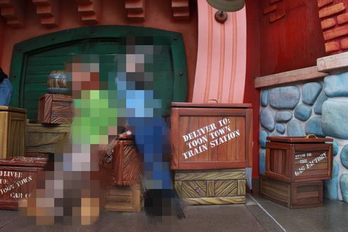 東京ディズニーランド　木箱　トゥーンタウン　撤去　植栽　取材　うわさ