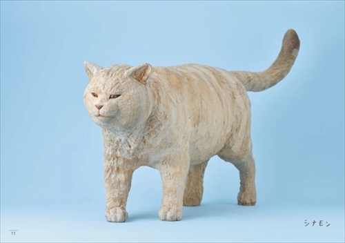 猫を彫る