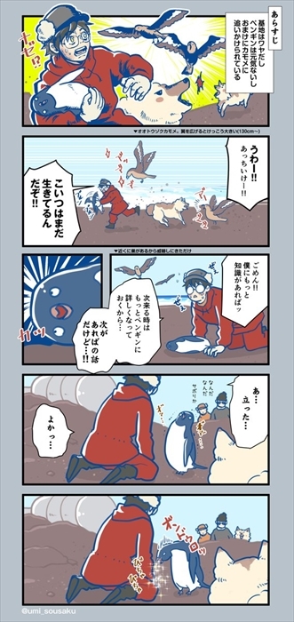 昭和基地とペンギン